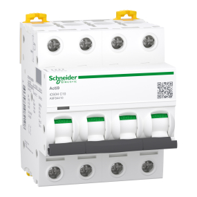 Cầu dao tự động iC60H 4P 10A Schneider (A9F84410)