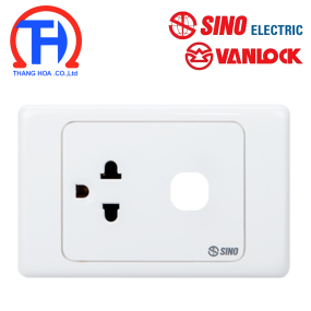 Ổ cắm đơn 3 chấu 16A với 1 lỗ SINO S9UEX