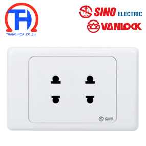Ổ cắm đôi 2 chấu 16A SINO S9U2