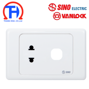 Ổ cắm đơn 2 chấu 16A với 1 lỗ