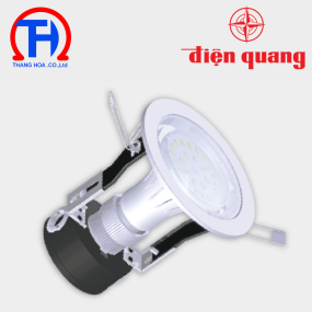 Bộ đèn LED downlight ES Điện Quang ĐQ LRD02 05 90 ( 5W 3.5 inch chụp phẳng mờ )