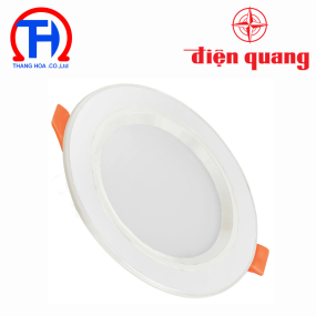 Bộ đèn LED Downlight Điện Quang ĐQ LRD17 098CS viền trắng 9W đổi màu Ø90 bầu nhôm kín