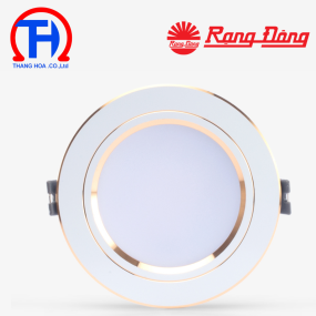 Đèn LED âm trần Downlight AT10 90/10W 6500K viền vàng