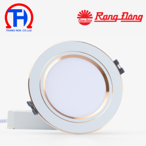 Đèn LED âm trần Downlight AT10 90/10W 4000K viền vàng