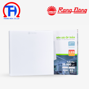 Đèn LED ốp trần vuông LN12N đế nhựa 300x300/24W