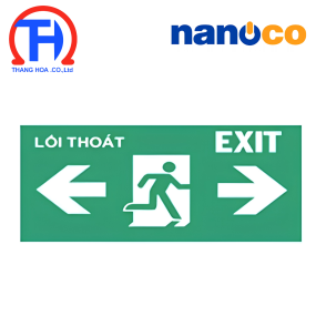 Bảng thoát hiểm mặt trái & phải Nanoco NEXF-LR 1 mặt 