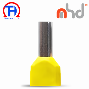 Đầu cos pin rỗng đôi MHD TE6014 Yellow