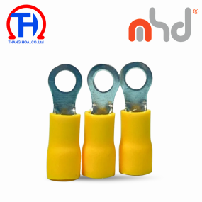 Đầu cốt tròn bọc nhựa cách điện MHD RV3.5-4 Yellow