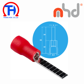 Đầu cos pin dẹp MHD DBV1.25-14 RED
