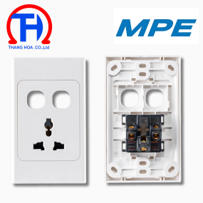 Ổ cắm đơn đa năng 16A + 2 Lỗ A20USMXXN