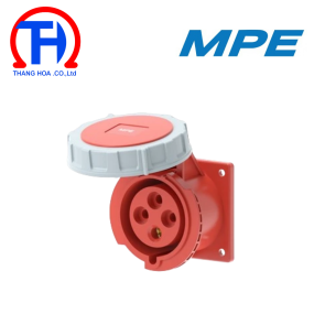 Ổ cắm công nghiệp gắn âm 3P+E 16A IP67 MPN2-3142