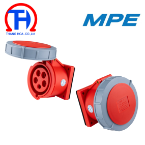 Ổ cắm cố định gắn âm 3P+E 63A IP67 MPN-3342