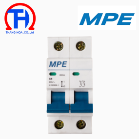 Cầu dao tự động MCB 2 cực, 6A, 6kA MP6-C206