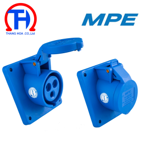 Ổ cắm cố định loại xéo 2P+E 16A IP67 MPN-4132