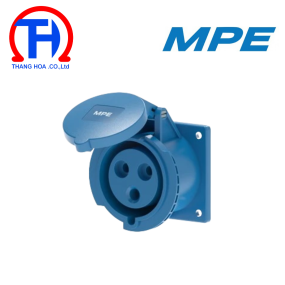 Ổ cắm công nghiệp gắn âm 2P+E 16A IP44 MPN2-313