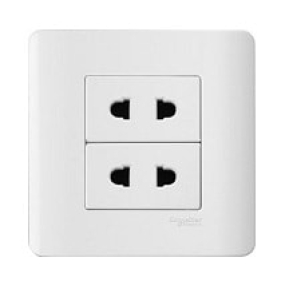 Bộ ổ cắm đôi 2 chấu Zencelo