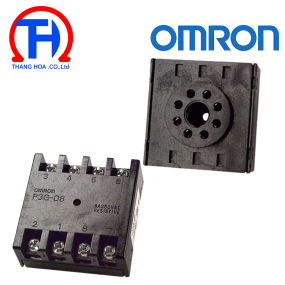 Đế relay OMRON P3G-08 Số chân cắm: 8; Chân pin tròn; 6A; Bắt vít; Bắt vít