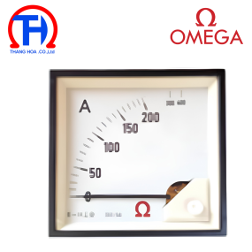 Đồng hồ tủ điện Omega OMG-AM96 AC. Ammeter, CT .../5A, 96 x 96