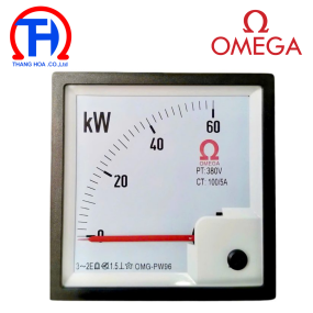 Đồng hồ công suất KW Omega OMG-PW96 CT .../5A 96x96