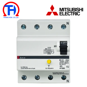 CB chống rò 4 cực 63A 300mA Mitsubishi  