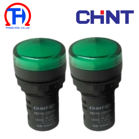 Đèn báo màu xanh ND16-22D/4 110V GRN CHINT