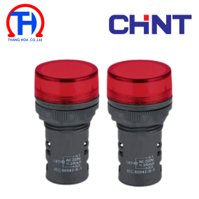 Đèn báo màu đỏ ND16-22DS/4 220V RED CHINT