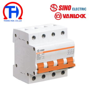 Cầu dao tự động 4P - 50A - 4.5kA Sino SC45N/C4050