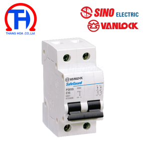 Cầu dao tự động 2P - 6A - 6kA Sino PS65S/C2006