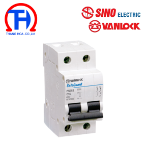 Cầu dao tự động 2P - 16A - 6kA Sino PS65S/C2016