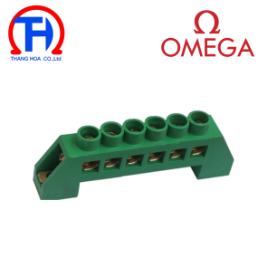Thanh trung tính bọc nhựa 9x6mm 6cực - lỗ Ø 6mm 