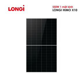 TẤM PIN NĂNG LƯỢNG MẶT TRỜI LONGi 550W 1 MẶT KÍNH